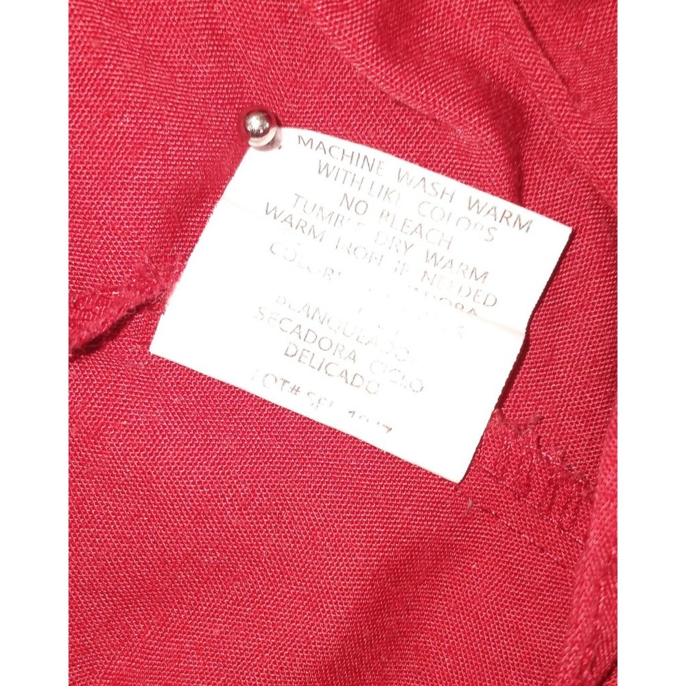 Greentown Original   Work Wear for Women Size Small Red Scrub  Pull - On Cargo - Picture 8 of 10